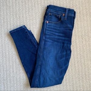 Madewell 10” High-Rise Skinny Jean, Size 28